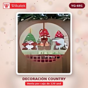 Pie de Arbol 90CM 2 modelos de papa noel (Opp x 120 und)