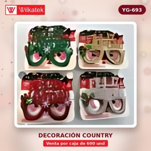Gafas "Feliz Navidad" surtido en 4 colores, 12 unidades en una bolsa opp (Individual x 600 und)