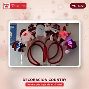 Diadema navidena con luz surtido en 4 modelos. Tamano 22x18 (12 en bolsa x 600 und)