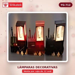 NUEVO: lampara forma de tren luz calida medida 22.5x7x14 (Empacado con icopor x 12 und)