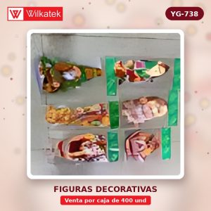 NUEVO:stickers navideños,medida 50CM,6 modelos surtidos. (Opp x 400 und)