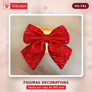 NUEVO: Moño de lentejuelas,medidas 20CM,Dorado30%,rojo30%,plateado 15%, palo de rosa… (Opp x 300 und)