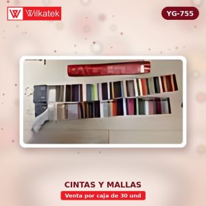 NUEVO: Cinta tela malla gruesa, 48CM, 5 yardas, Surtidas (Bolsa x 30 und)