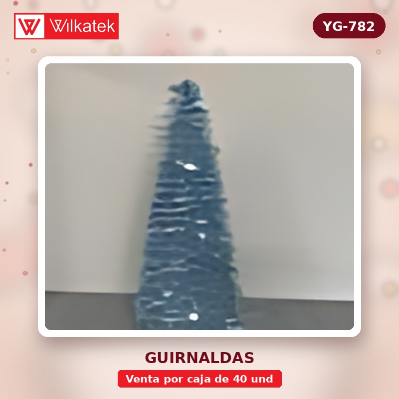 NUEVO:Arbol de navidad 150CM guirnalda, Unicolor Surtido(dorado 12,plateado 7,rojo… (Caja x 40 und)