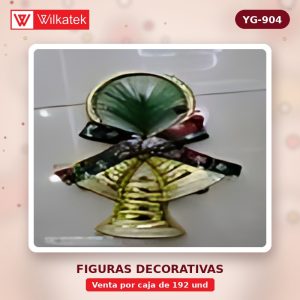 Adorno 3 campanas YC-20004 Dorado 18 cm surtido (Opp x 192 und)