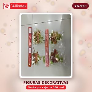 Adorno Feliz navidad 13cm con 3 campanas y surtido en: papa noel, angelito y piña (Opp x 360 und)
