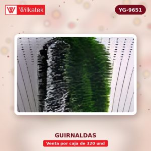 Guirnalda de 9 cm superior 26 g / m 3 m 20 docenas de bordes blancos, 12 docenas de… (Racimo x 320 und)