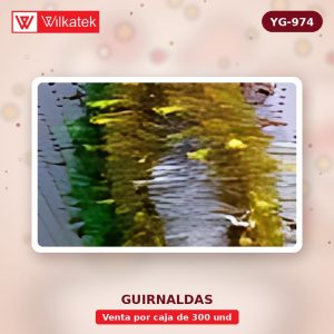 Guirnalda 9 cm de color más campanas de Navidad rojas 2,4 metros 6 docenas de oro, 6… (Racimo x 300 und)