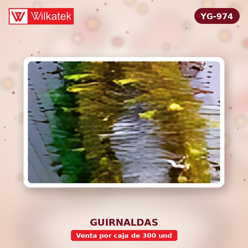 Guirnalda 9 cm de color más campanas de Navidad rojas 2,4 metros 6 docenas de oro, 6… (Racimo x 300 und)