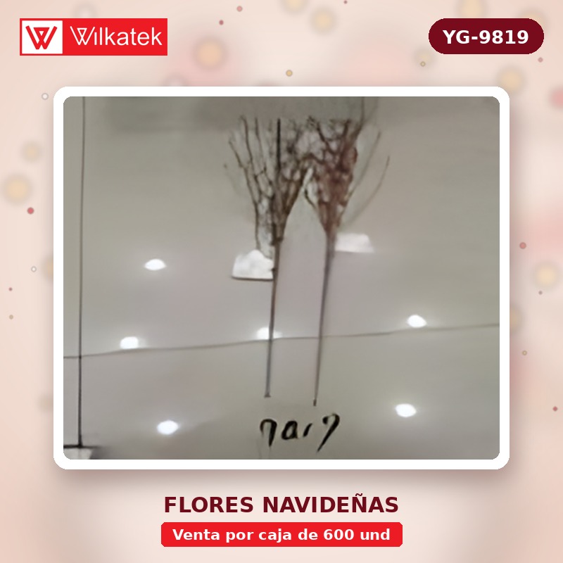 Espigas de navidad Surtidas colores: 120 Dorados, 90 Plata, 90 Rojos, 60 Champana, 30… (Opp x 600 und)