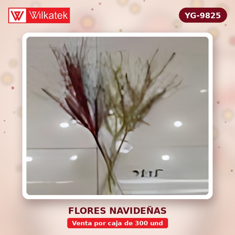 Espigas de navidad Surtidas colores: 60 Dorados, 45 Plata, 45 Rojos, 30 Champana, 15… (Opp x 300 und)