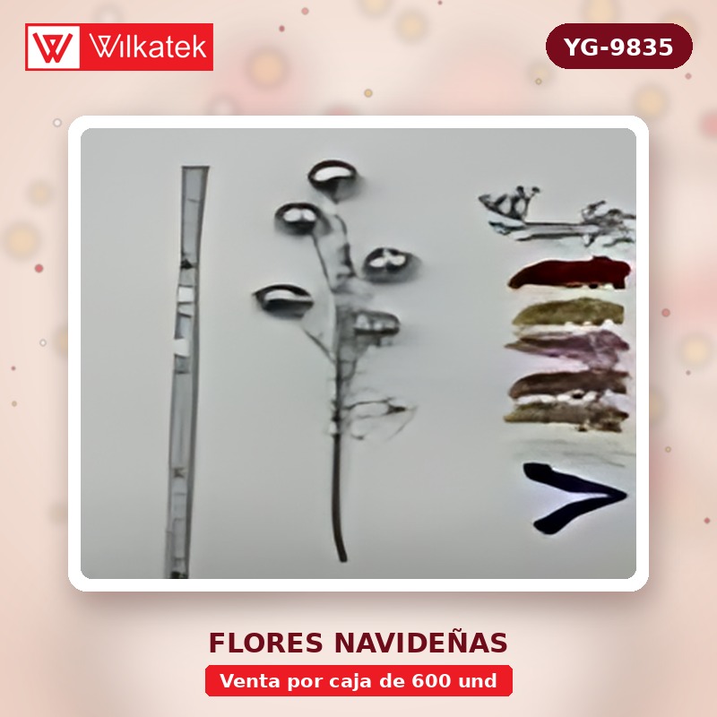 Espigas de navidad Surtidas en colores: 120 Dorado, 90 plata, 90 Rojo, 60 Champana, 30… (Opp x 600 und)