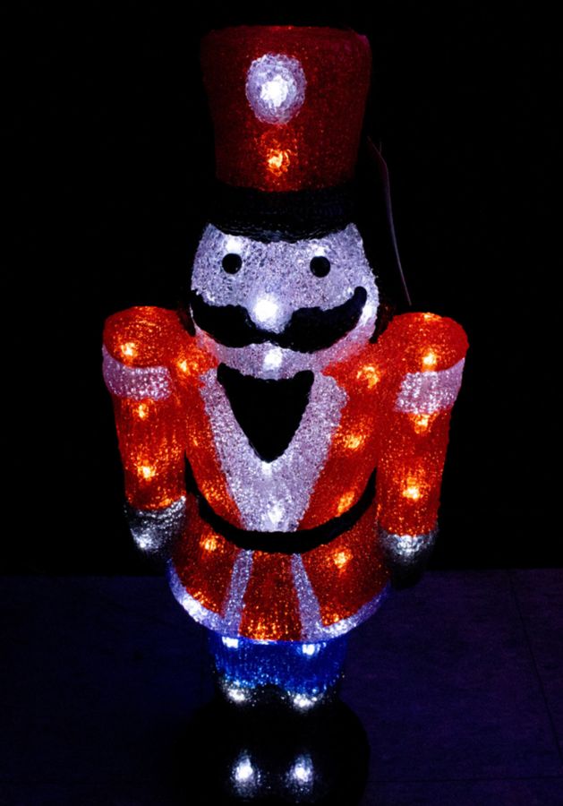Soldado en acrílico, 60 LED, tamaño: 30x18x60, Luz fija, de Enchufe (Caja x 4 und)
