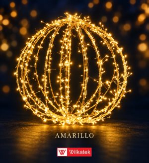 Esfera LED Amarillo (blanco cálido) para parques y centros comerciales - WILKATEK